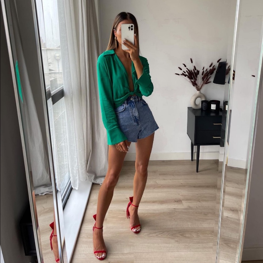 ZARA knotted crop top - Picture 7 of 11